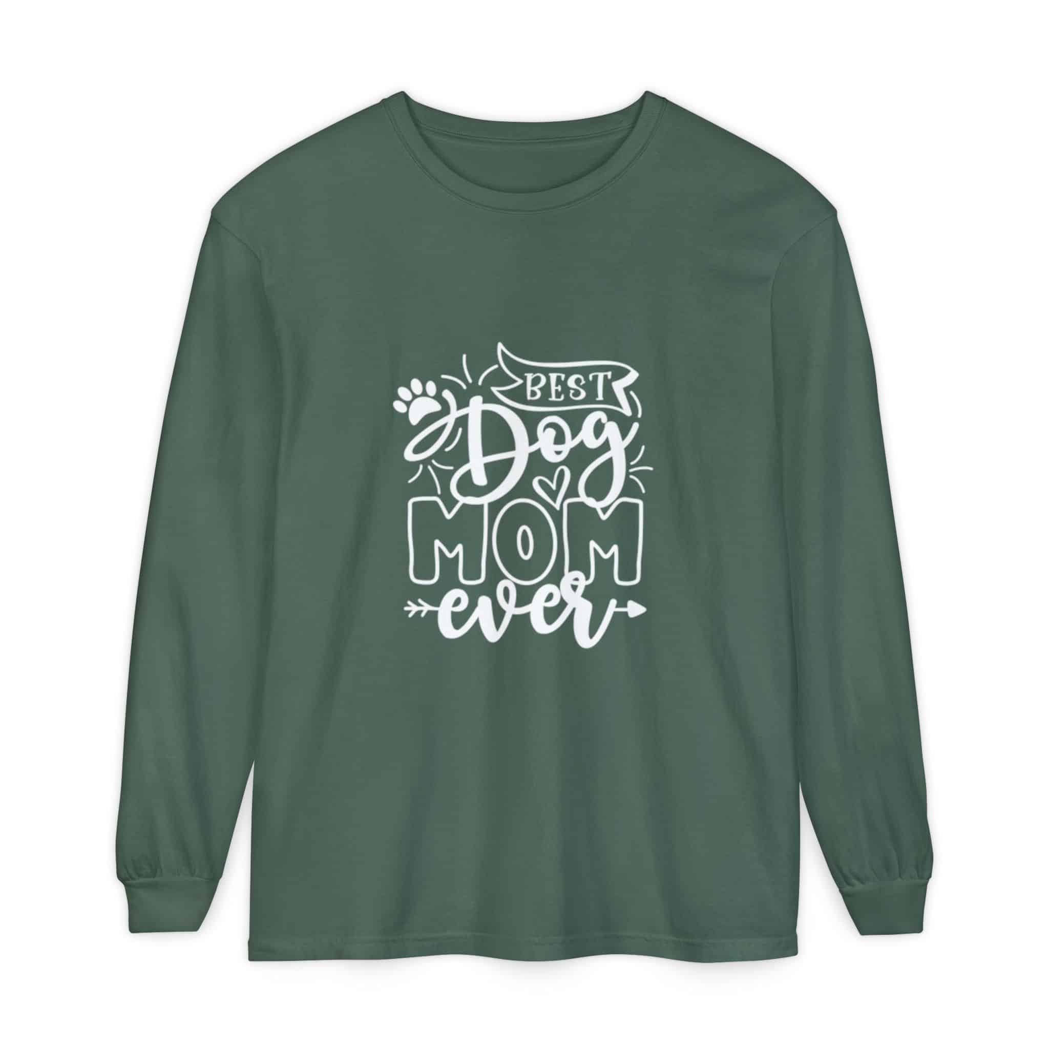 Best Dog Mom Ever Unisex Garment-Dyed Long Sleeve T-Shirt 21 Best Dog Mom Ever Unisex Garment-Dyed Long Sleeve T-Shirt - Image 21