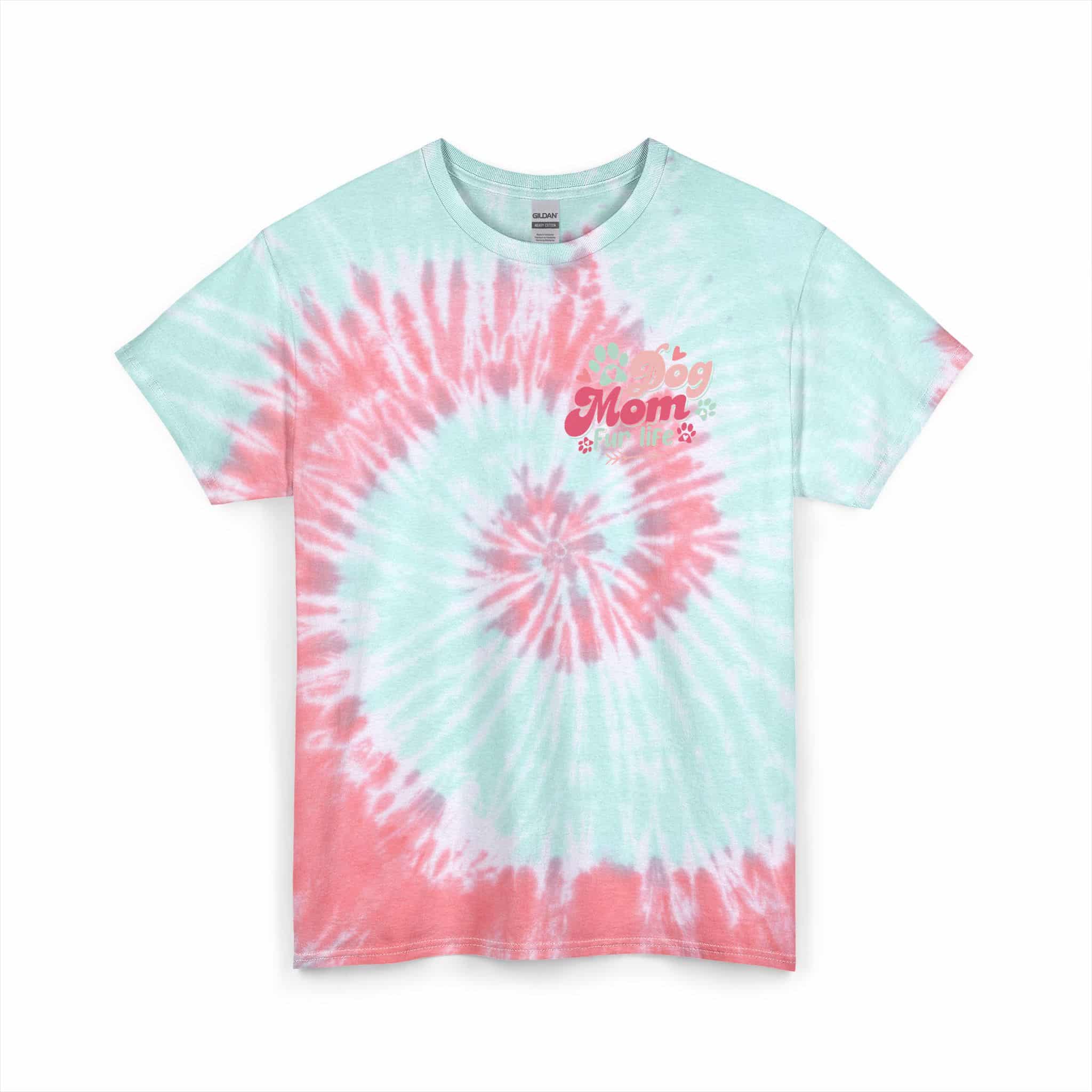 Dog Mom Fur Life Unisex Tie Dye Cotton Tee 9 Dog Mom Fur Life Unisex Tie Dye Cotton Tee - Image 9