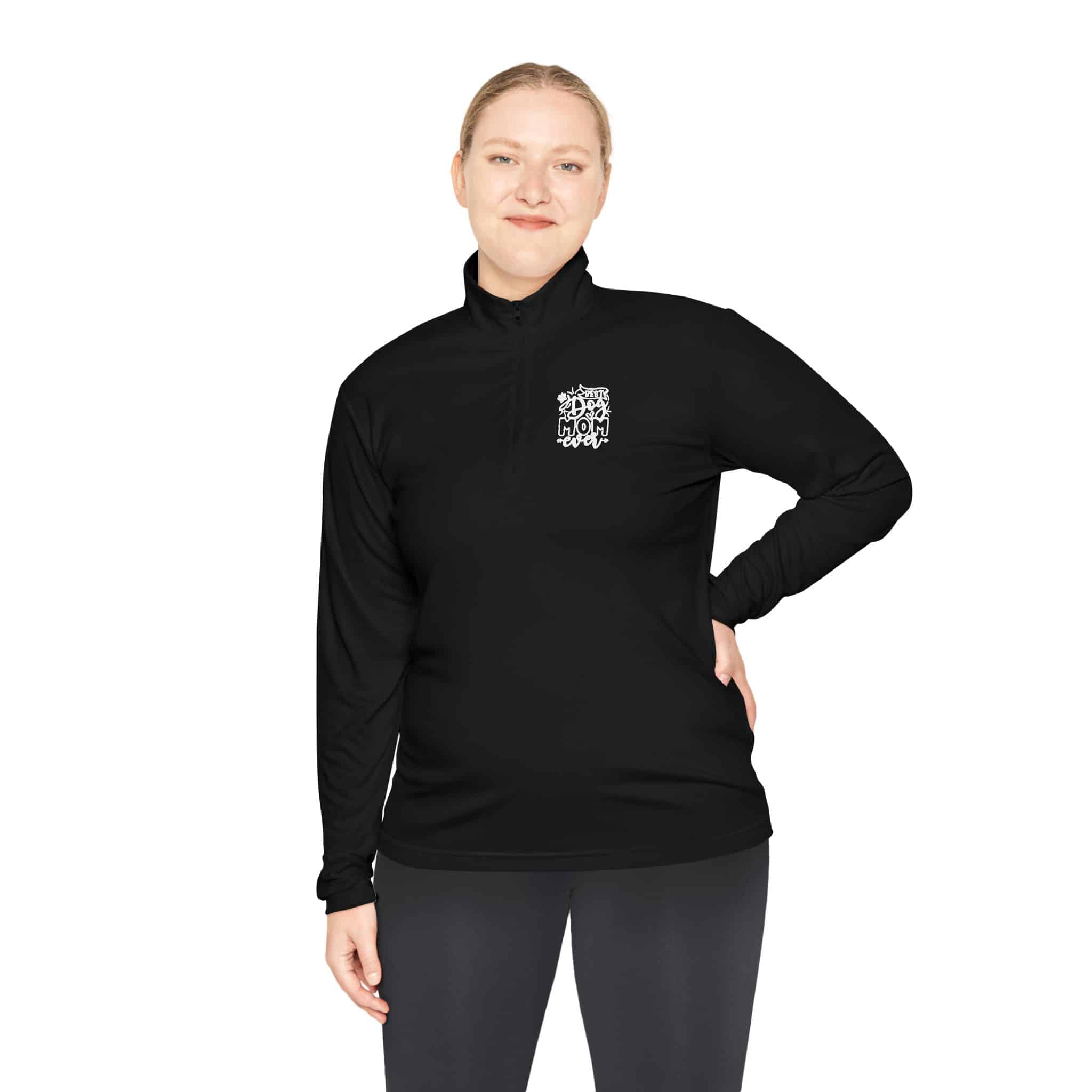 Best Dog Mom Ever Unisex Quarter-Zip Pullover – Because The Dog Walk Is Your Runway 11 Best Dog Mom Ever Unisex Quarter-Zip Pullover – Because The Dog Walk Is Your Runway - Image 11