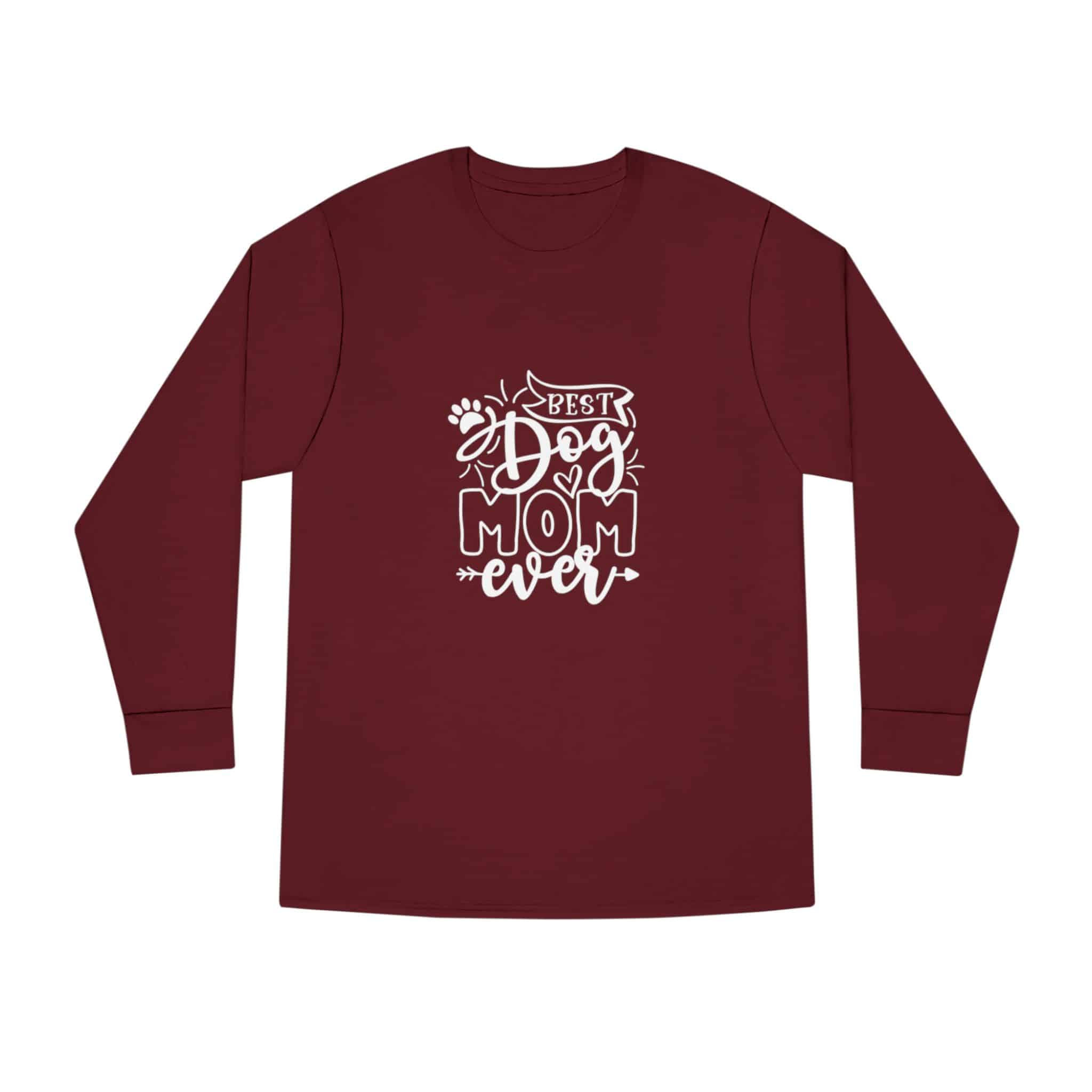 Best Dog Mom Ever Long Sleeve Crewneck Tee Classic Combed Cotton 53 Best Dog Mom Ever Long Sleeve Crewneck Tee Classic Combed Cotton - Image 53