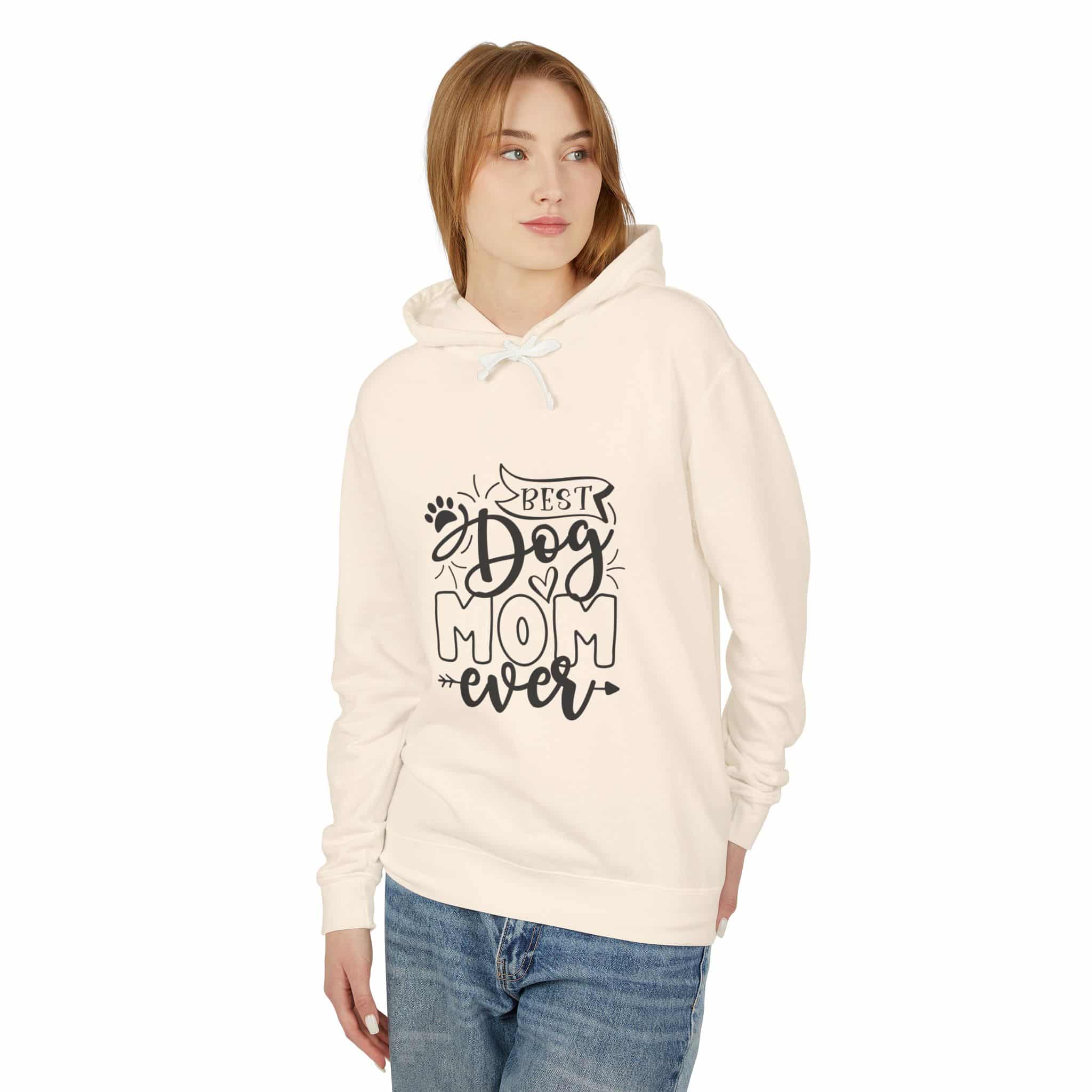 Best Dog Mom Ever Unisex Lightweight Hoodie – When You’re Too Cool For Fur 3 Best Dog Mom Ever Unisex Lightweight Hoodie – When You’re Too Cool For Fur - Image 3