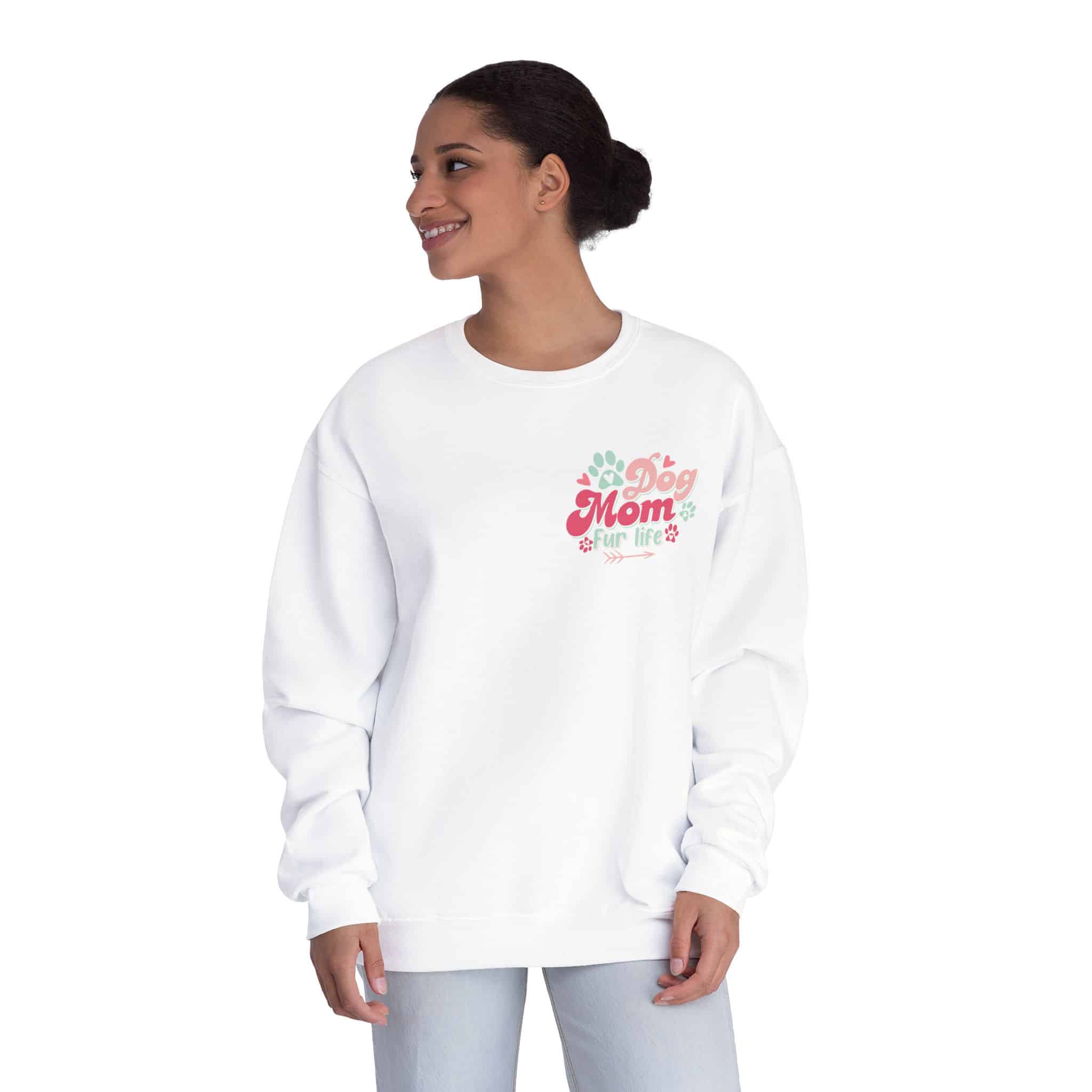 Dog Mom Fur Life Unisex Nublend® Crewneck Sweatshirt 3 Dog Mom Fur Life Unisex Nublend® Crewneck Sweatshirt - Image 3