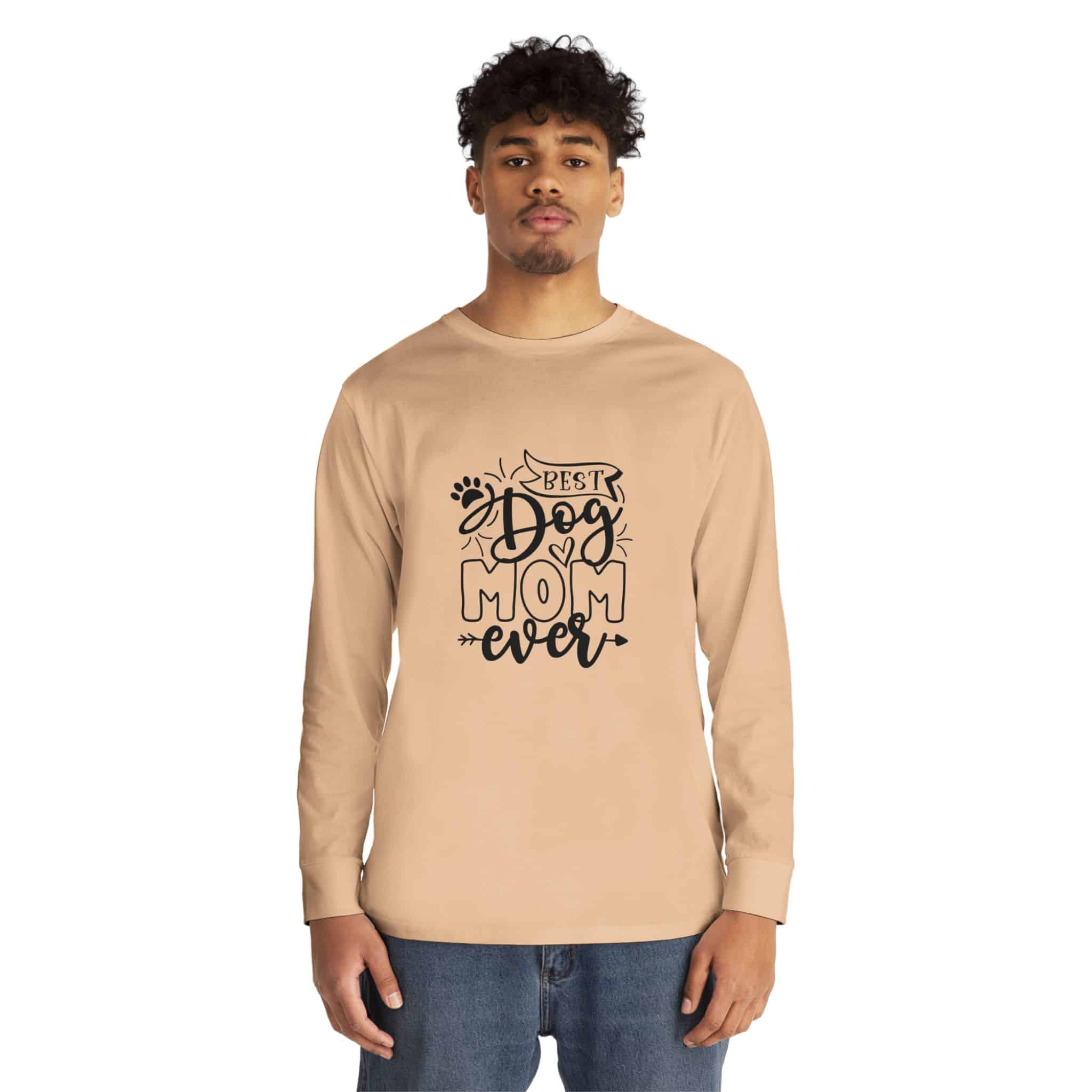 Best Dog Mom Ever Long Sleeve Crewneck Tee Classic Combed Cotton 23 Best Dog Mom Ever Long Sleeve Crewneck Tee Classic Combed Cotton - Image 23