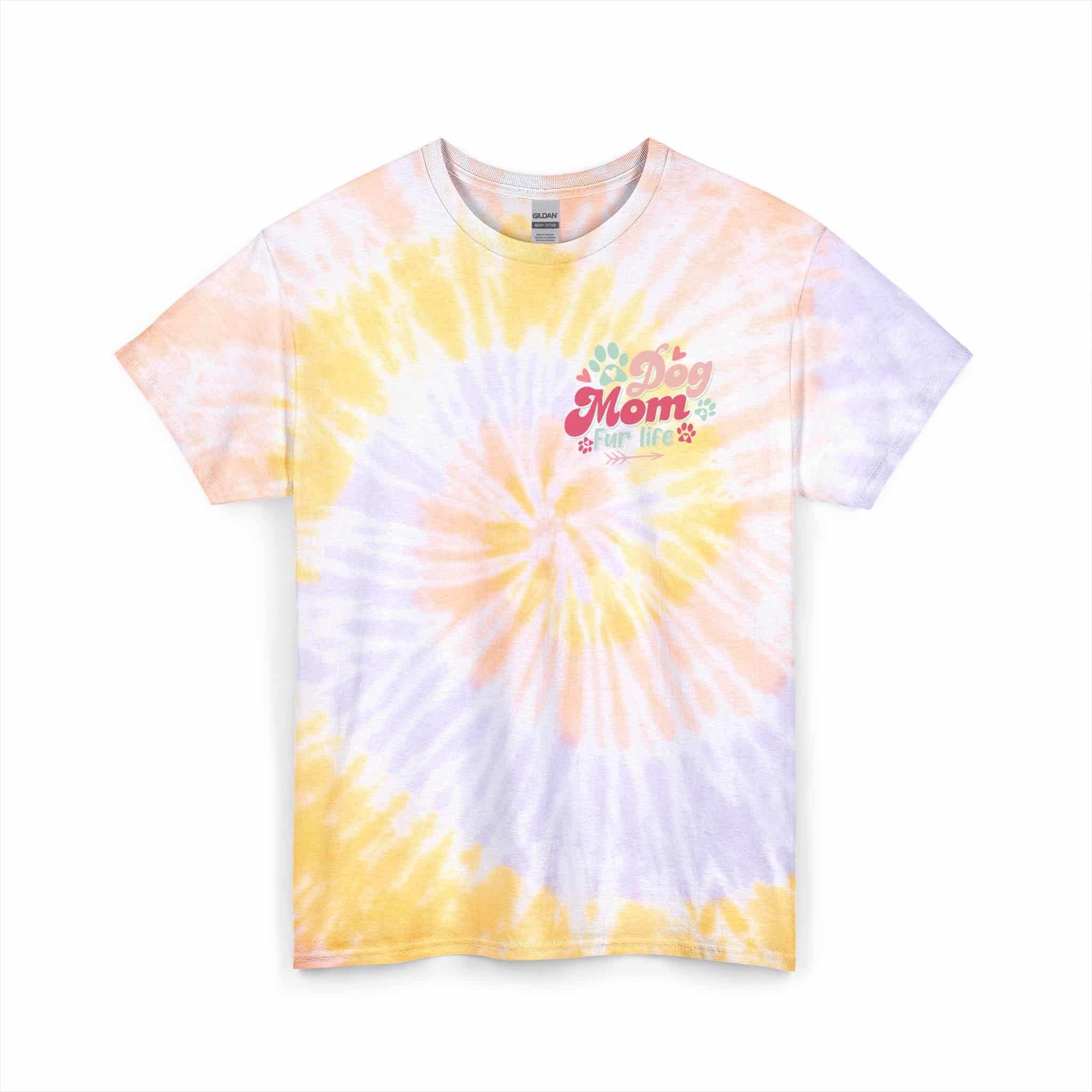 Dog Mom Fur Life Unisex Tie Dye Cotton Tee 7 Dog Mom Fur Life Unisex Tie Dye Cotton Tee - Image 7
