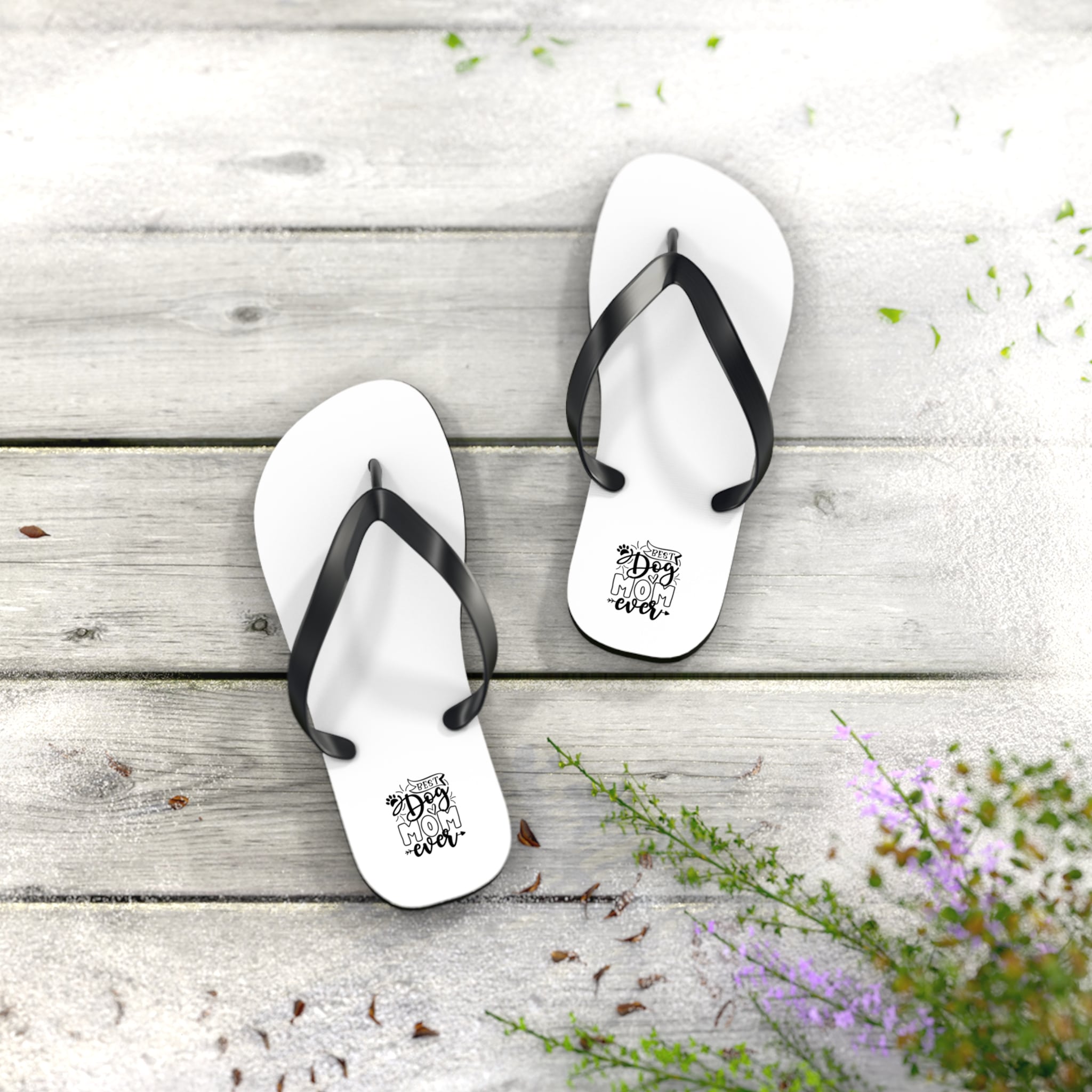 Best Dog Mom Ever Flip Flops 4 Best Dog Mom Ever Flip Flops - Image 4