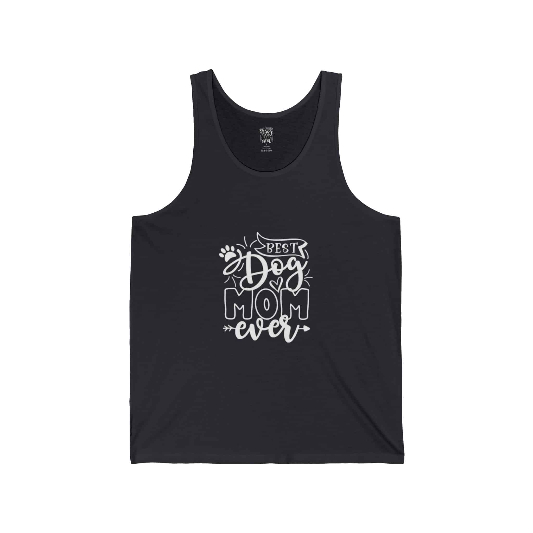 Best Dog Mom Ever Unisex Jersey Tank 5 Best Dog Mom Ever Unisex Jersey Tank - Image 5