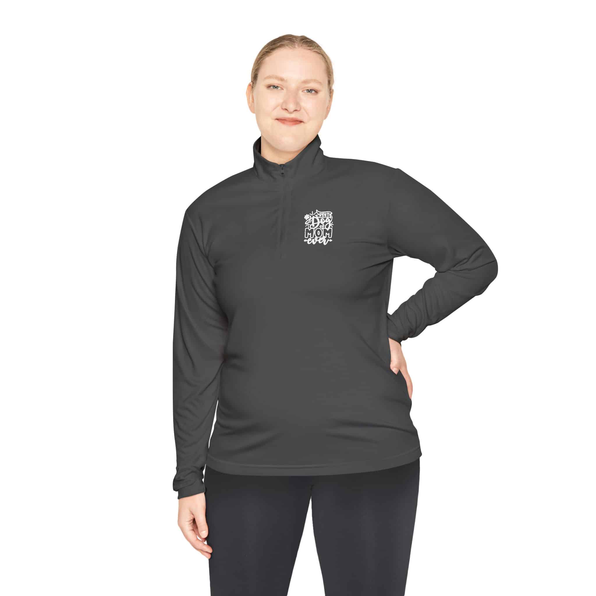 Best Dog Mom Ever Unisex Quarter-Zip Pullover – Because The Dog Walk Is Your Runway 7 Best Dog Mom Ever Unisex Quarter-Zip Pullover – Because The Dog Walk Is Your Runway - Image 7