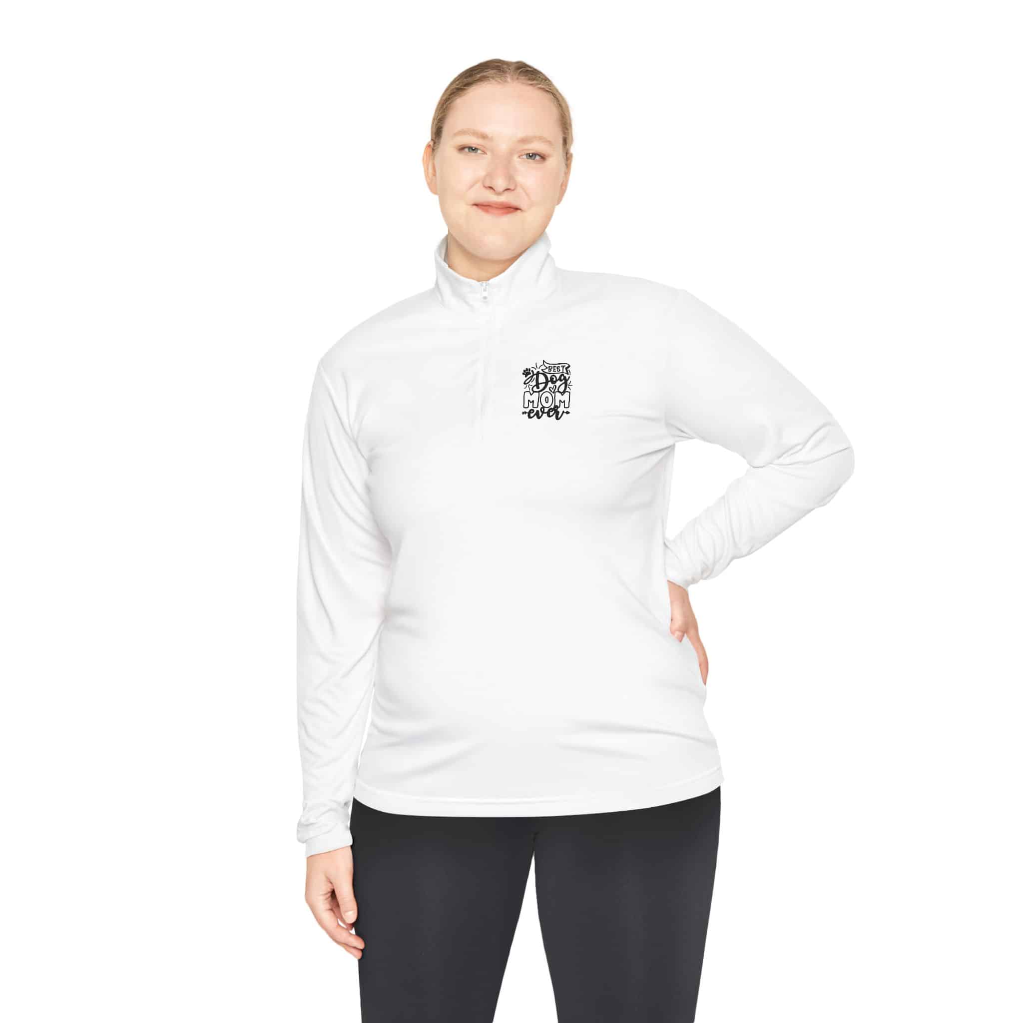 Best Dog Mom Ever Unisex Quarter-Zip Pullover – Because The Dog Walk Is Your Runway 3 Best Dog Mom Ever Unisex Quarter-Zip Pullover – Because The Dog Walk Is Your Runway - Image 3