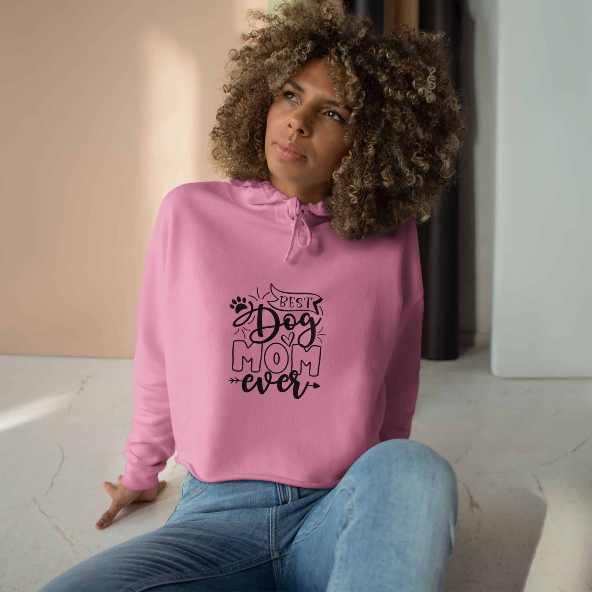 Best Dog Mom Ever Sass Queen Crop Hoodie Of Ultimate Canine Cuddles 18 Best Dog Mom Ever Sass Queen Crop Hoodie Of Ultimate Canine Cuddles - Image 18