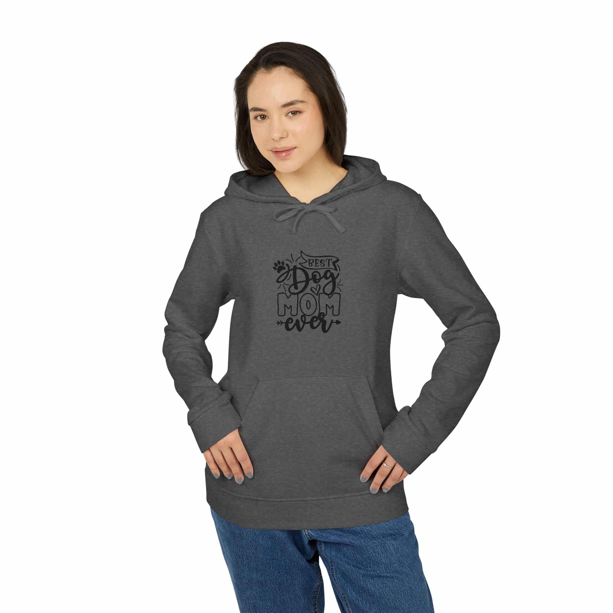 Best Dog Mom Ever Adidas Unisex Fleece Hoodie 7 Best Dog Mom Ever Adidas Unisex Fleece Hoodie - Image 7