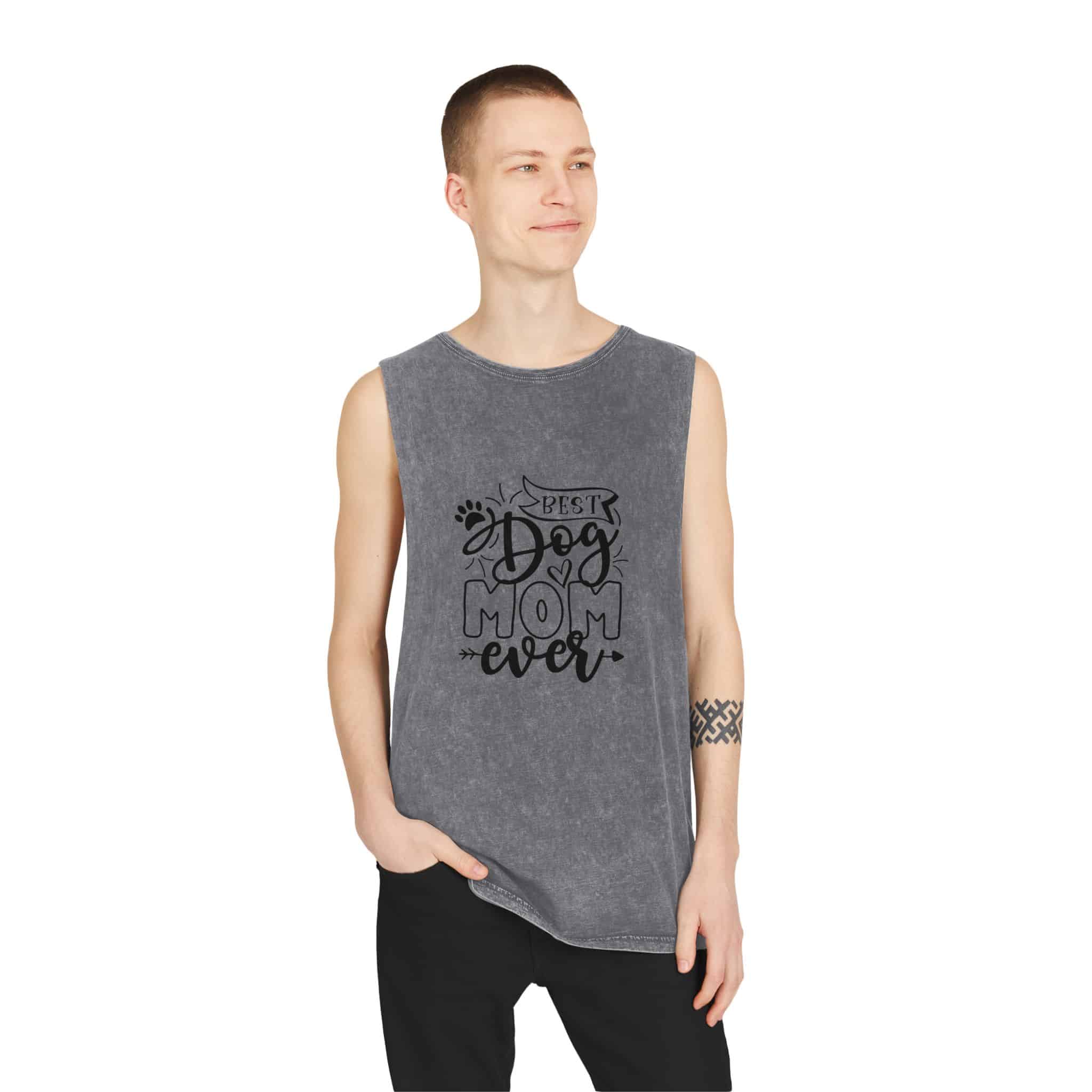 Best Dog Mom Ever Unisex Stonewash Tank Top – For Biceps And Belly Rubs 11 Best Dog Mom Ever Unisex Stonewash Tank Top – For Biceps And Belly Rubs - Image 11
