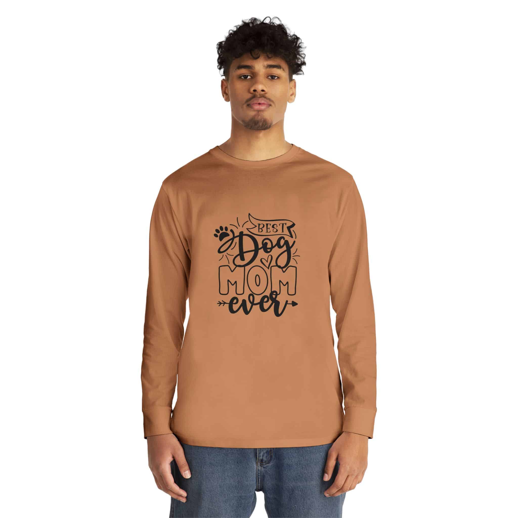 Best Dog Mom Ever Long Sleeve Crewneck Tee Classic Combed Cotton 27 Best Dog Mom Ever Long Sleeve Crewneck Tee Classic Combed Cotton - Image 27