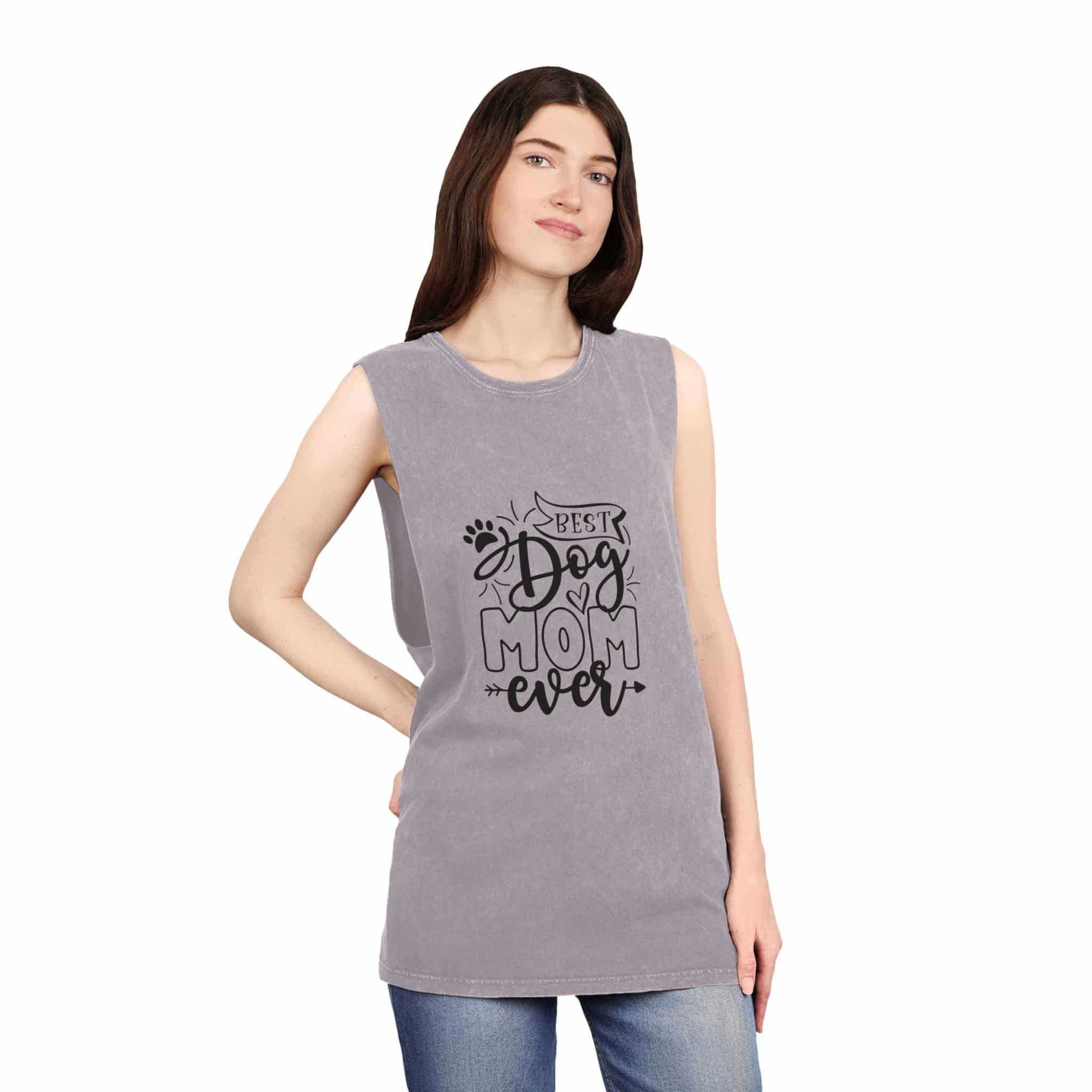 Best Dog Mom Ever Unisex Stonewash Tank Top – For Biceps And Belly Rubs 20 Best Dog Mom Ever Unisex Stonewash Tank Top – For Biceps And Belly Rubs - Image 20
