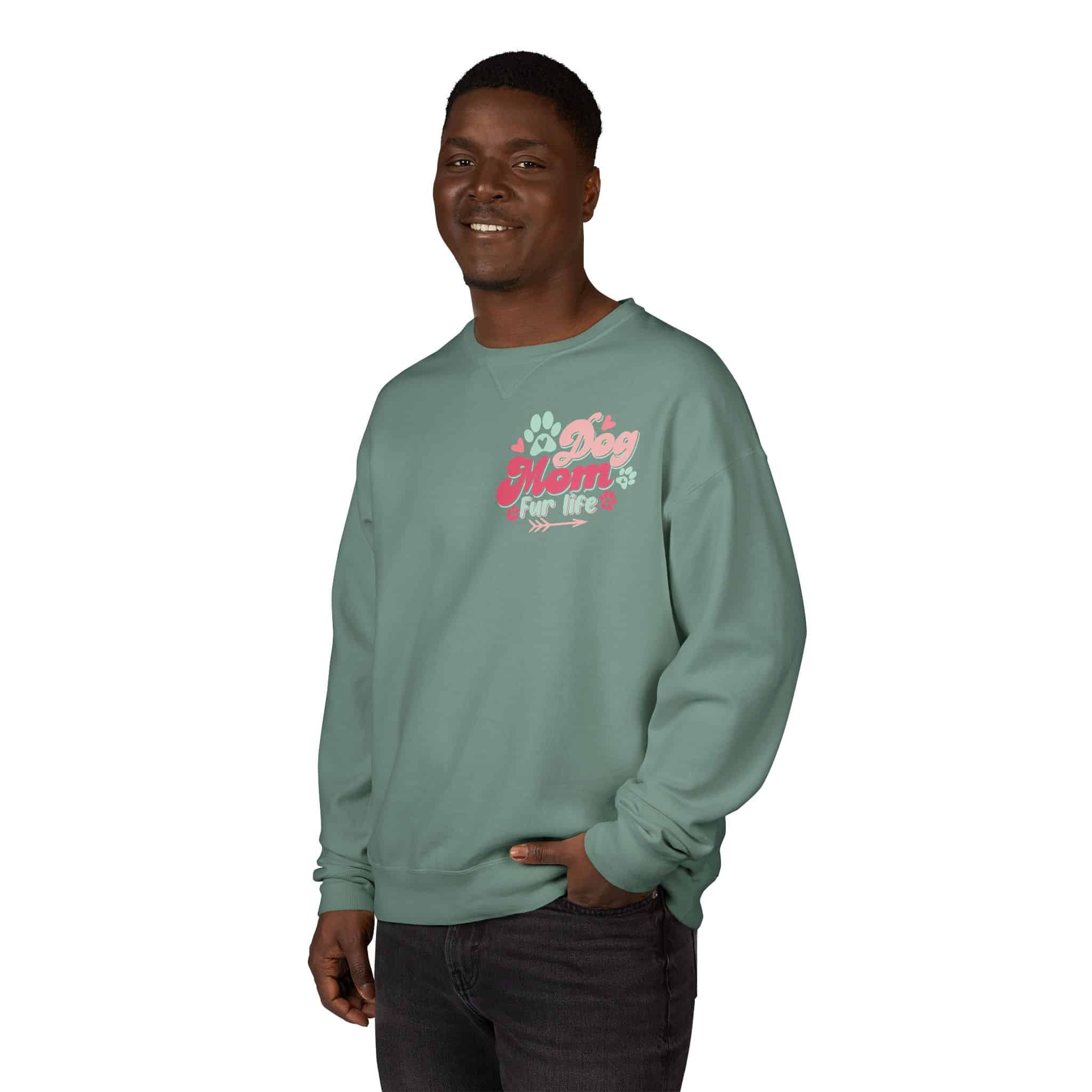 Dog Mom Fur Life Unisex Comfortwash® Garment Dyed Crewneck Sweatshirt 53 Dog Mom Fur Life Unisex Comfortwash® Garment Dyed Crewneck Sweatshirt - Image 53