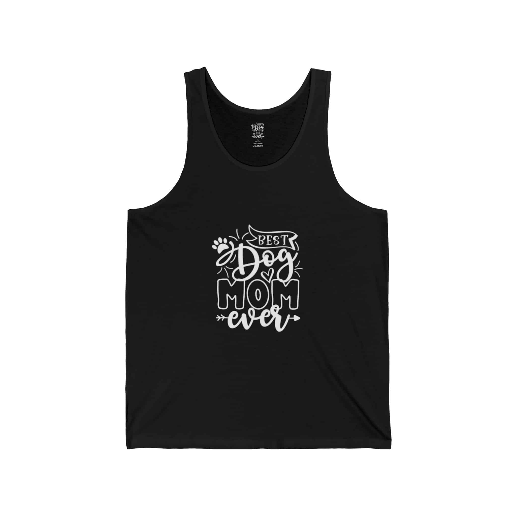 Best Dog Mom Ever Unisex Jersey Tank 3 Best Dog Mom Ever Unisex Jersey Tank - Image 3