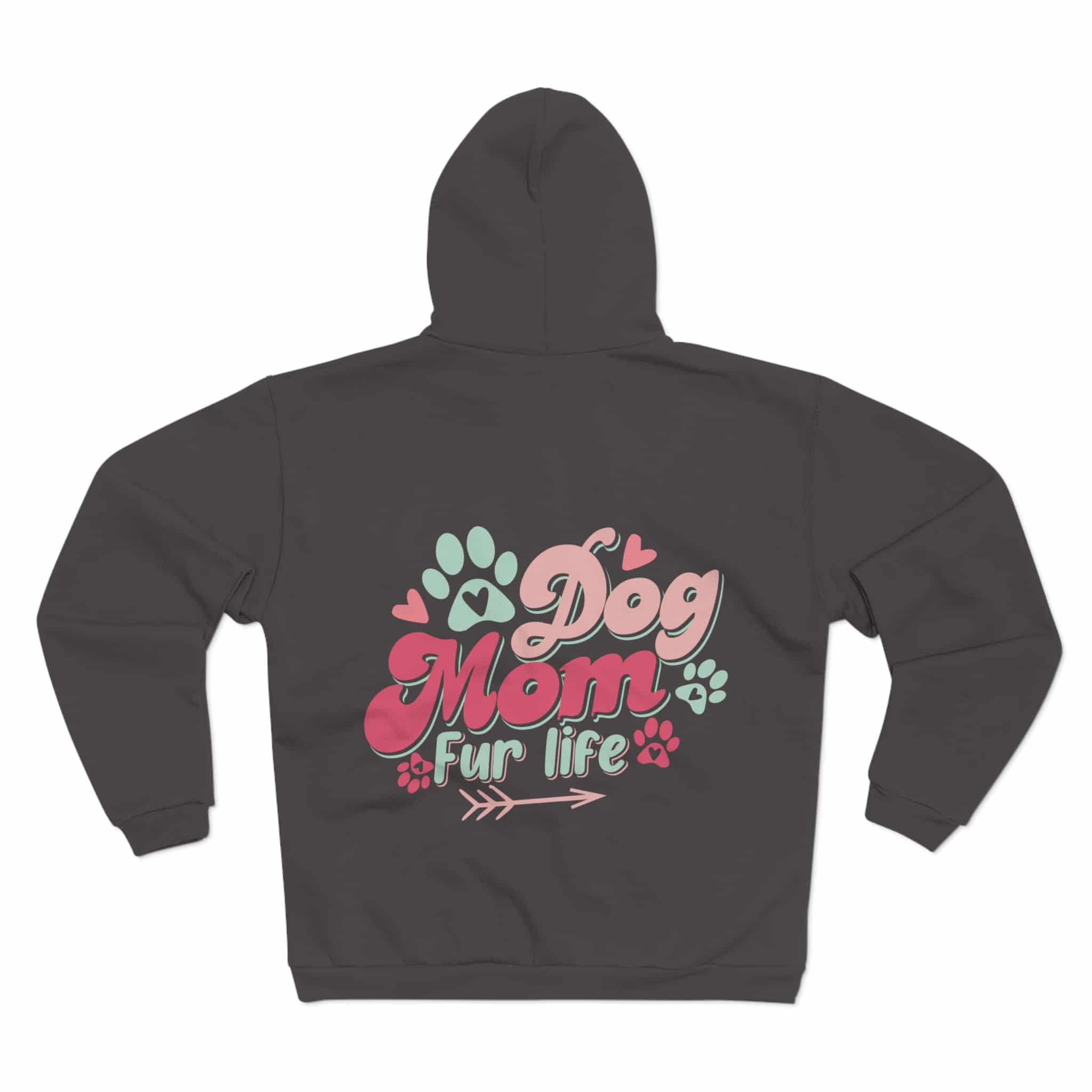 Dog Mom Fur Life Unisex Hooded Zip Sweatshirt 26 Dog Mom Fur Life Unisex Hooded Zip Sweatshirt - Image 26