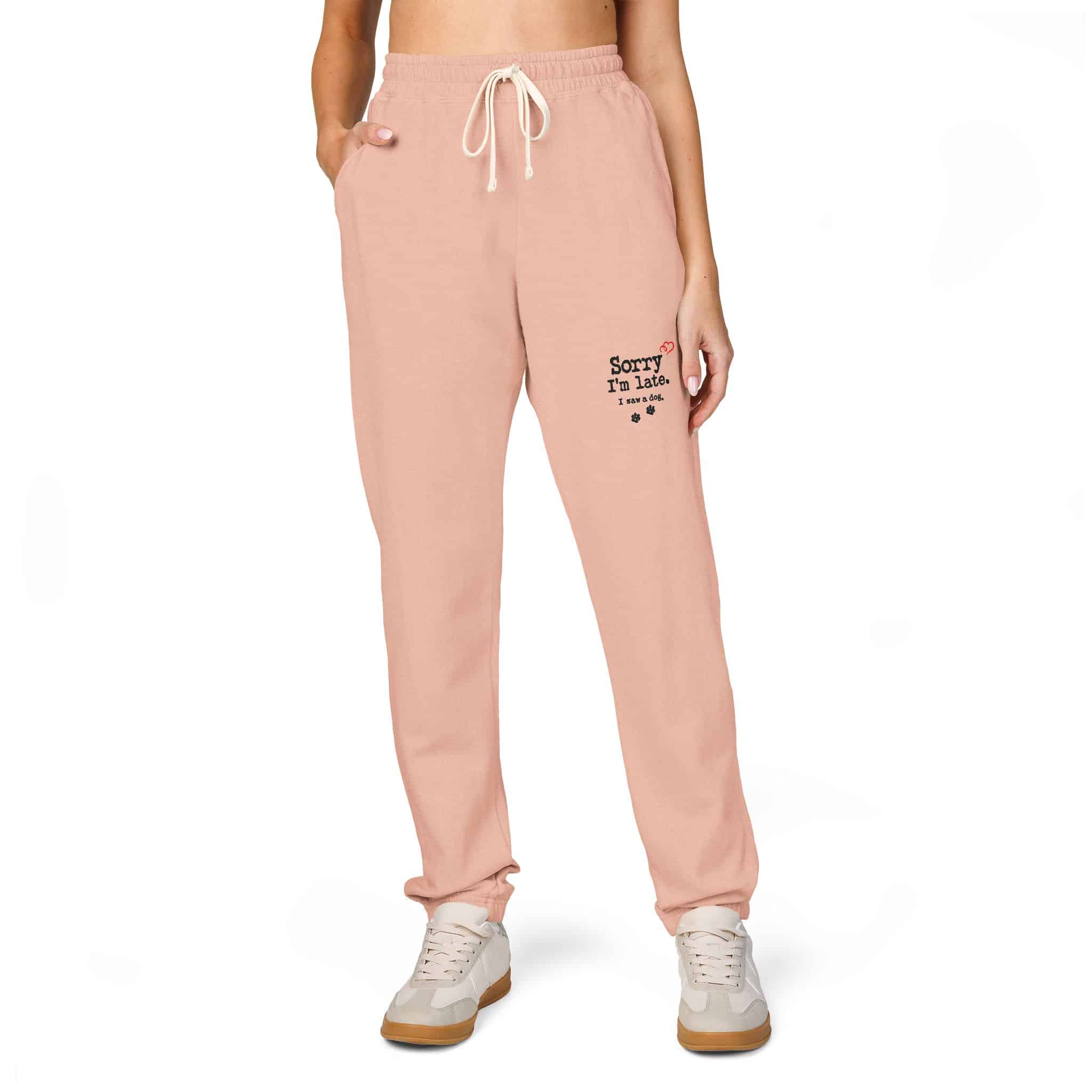 Sorry I’m Late I Saw A Dog Unisex Garment-Dyed Fleece Sweatpants 8 Sorry I’m Late I Saw A Dog Unisex Garment-Dyed Fleece Sweatpants - Image 8