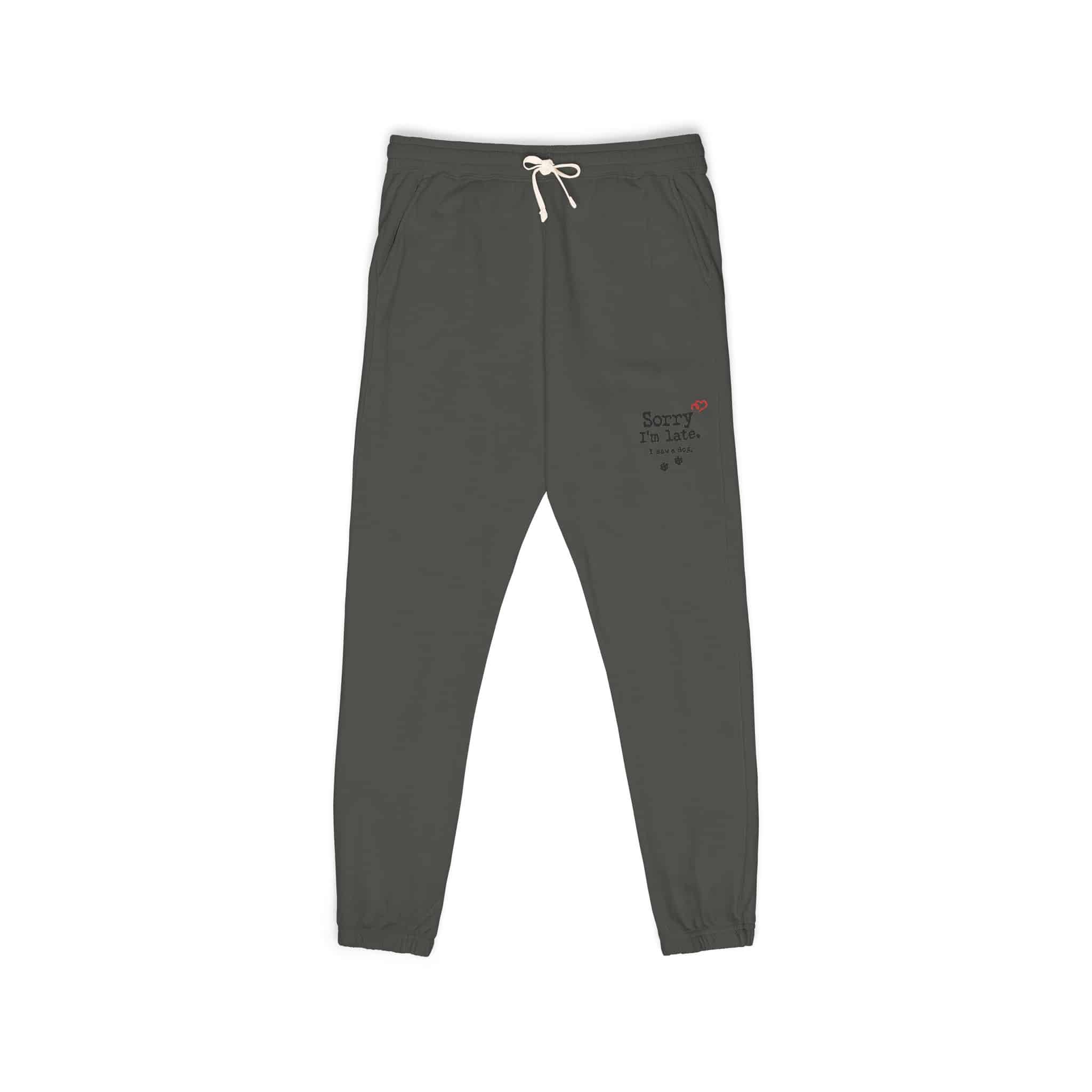 Sorry I’m Late I Saw A Dog Unisex Garment-Dyed Fleece Sweatpants 11 Sorry I’m Late I Saw A Dog Unisex Garment-Dyed Fleece Sweatpants - Image 11