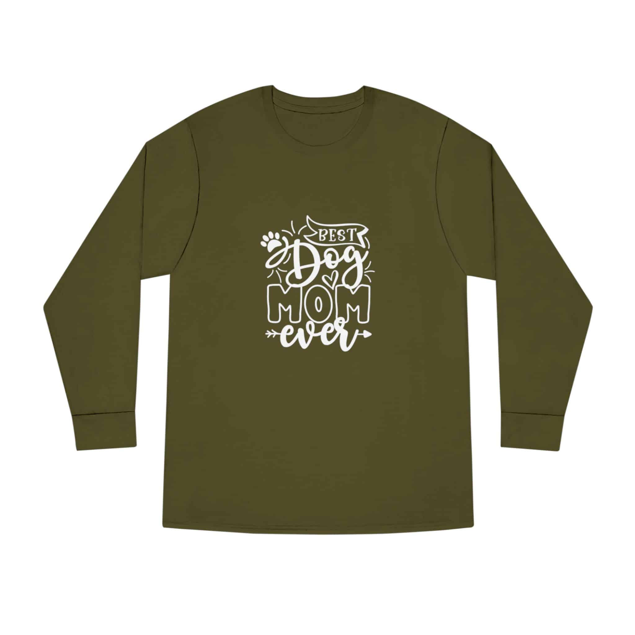Best Dog Mom Ever Long Sleeve Crewneck Tee Classic Combed Cotton 37 Best Dog Mom Ever Long Sleeve Crewneck Tee Classic Combed Cotton - Image 37