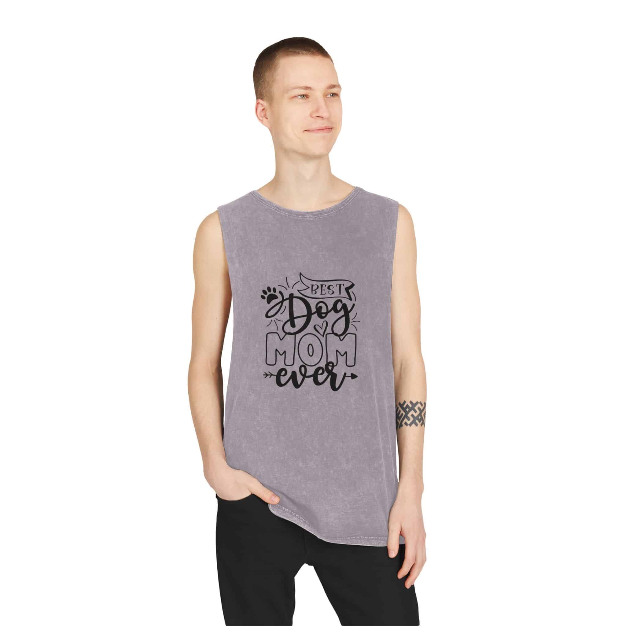 Best Dog Mom Ever Unisex Stonewash Tank Top – For Biceps And Belly Rubs 19 Best Dog Mom Ever Unisex Stonewash Tank Top – For Biceps And Belly Rubs - Image 19