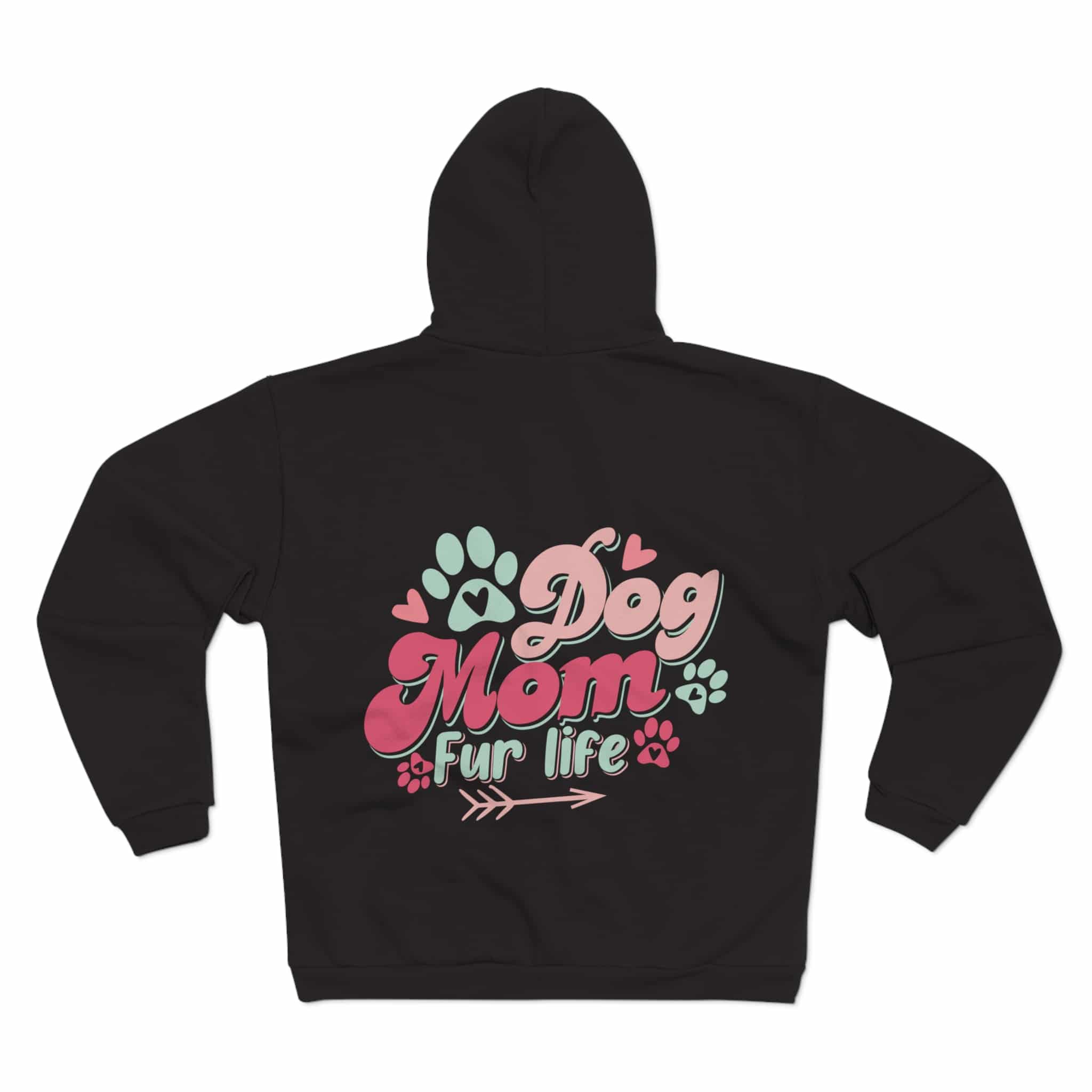 Dog Mom Fur Life Unisex Hooded Zip Sweatshirt 14 Dog Mom Fur Life Unisex Hooded Zip Sweatshirt - Image 14