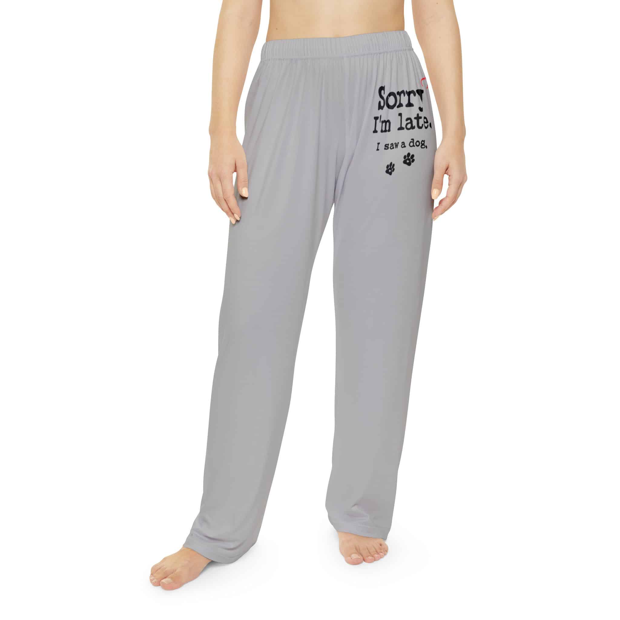 Sorry I’m Late I Saw A Dog Women’s Pajama Pants (Aop) 3 Sorry I’m Late I Saw A Dog Women’s Pajama Pants (Aop) - Image 3