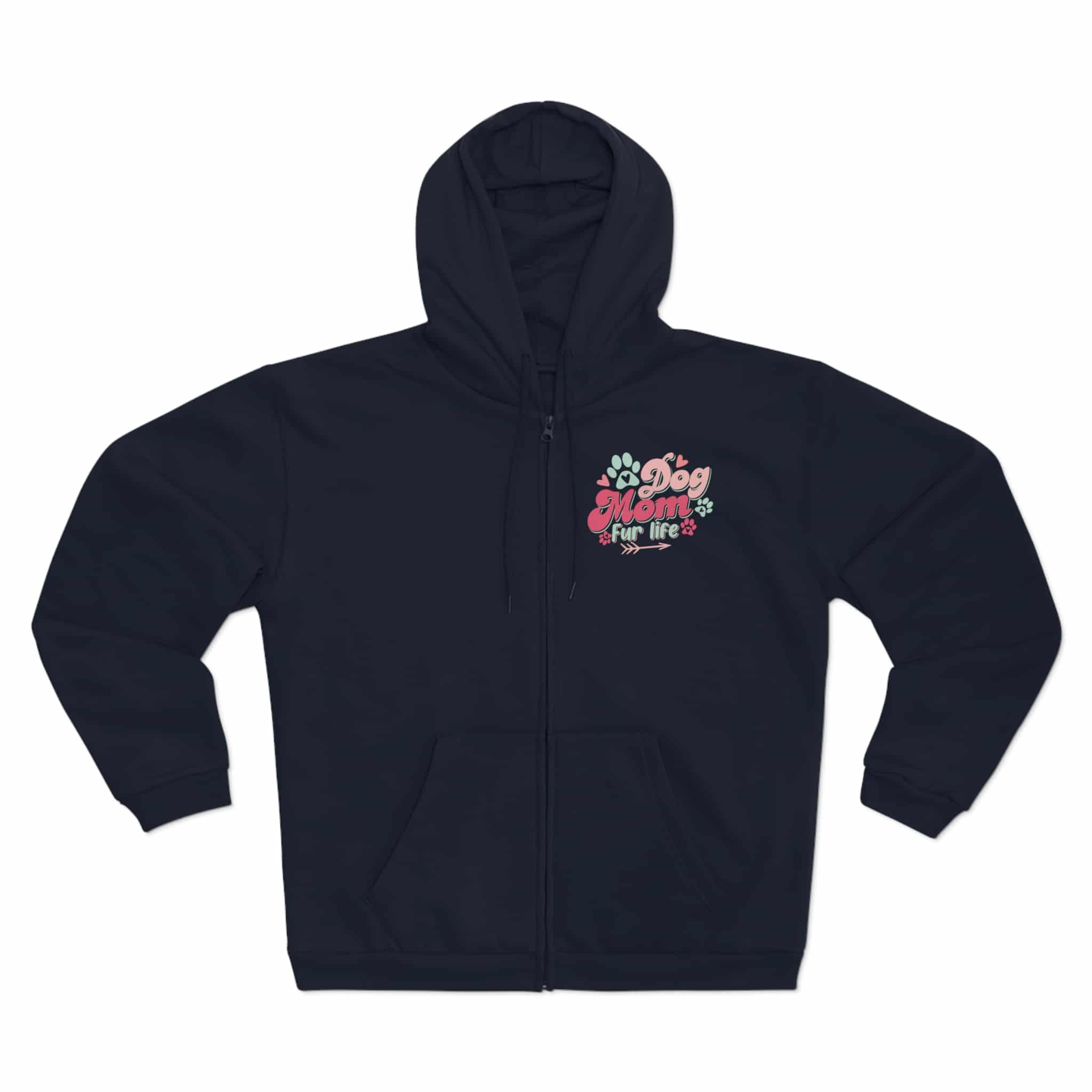 Dog Mom Fur Life Unisex Hooded Zip Sweatshirt 7 Dog Mom Fur Life Unisex Hooded Zip Sweatshirt - Image 7