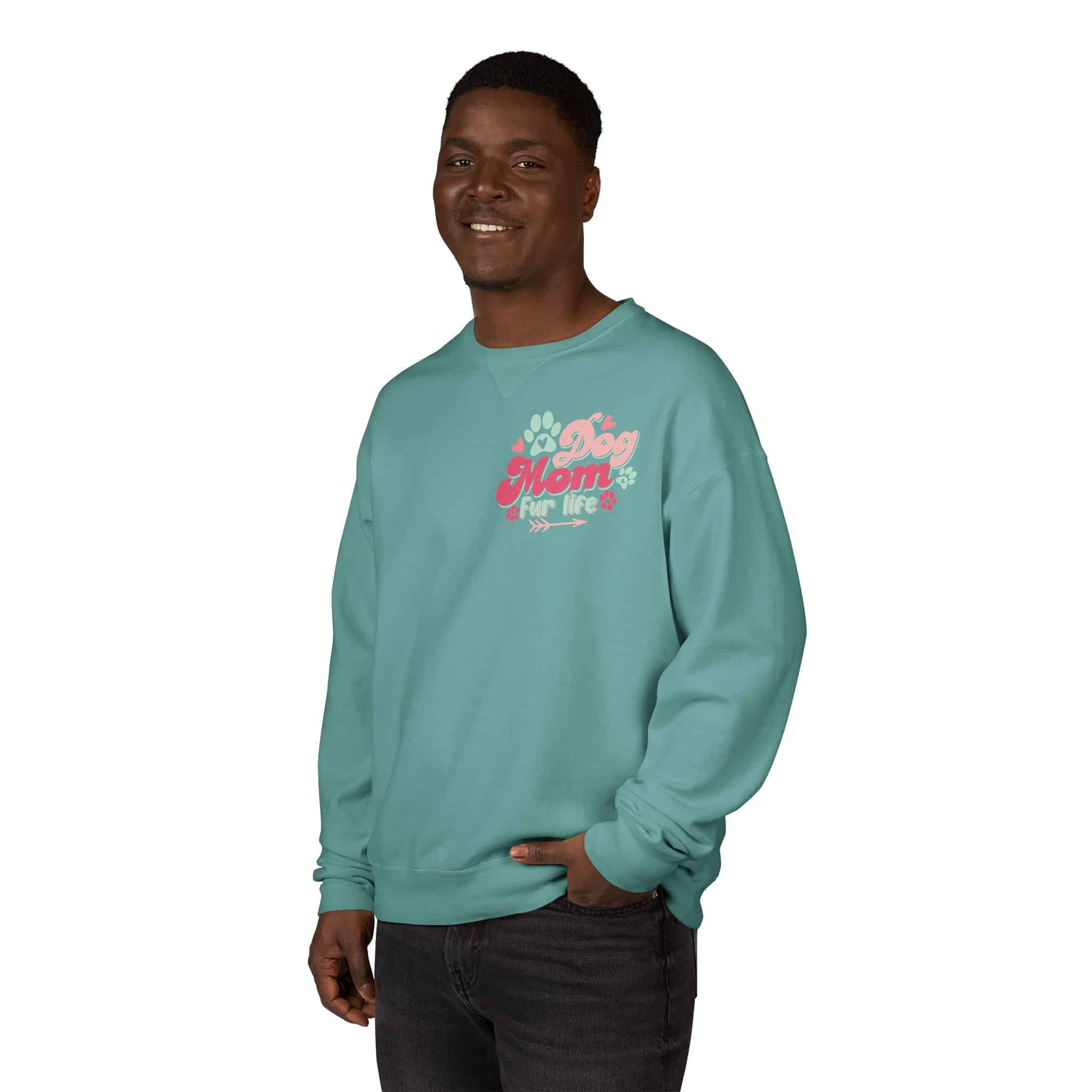 Dog Mom Fur Life Unisex Comfortwash® Garment Dyed Crewneck Sweatshirt 47 Dog Mom Fur Life Unisex Comfortwash® Garment Dyed Crewneck Sweatshirt - Image 47
